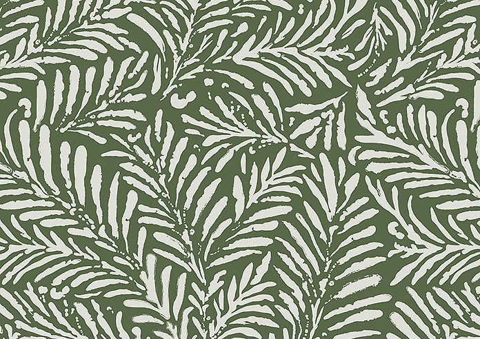 Balmy Palms (Blackout), Lush Green - Twist&Fit Roller Blind - Image 6